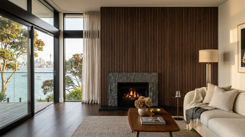 Herne Bay XL Walnut Acoustic Wall Panel — 270 × 110 cm